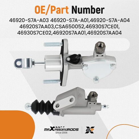 maXpeedingrods Clutch Master Cylinder& Clutch Slave Cylinder Assembly for Honda Civic Accord CRV Element 2.4LT 2002-2009, for Acura RSX TSX 2.0LT 2.4LT, Replace 46920-S7A-A03 46920-S7A-A01 in Saudi Arabia