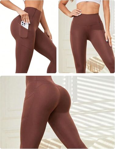 Women High-Waisted Compression Leggings Tummy Control Fitness Pants for Gym Yoga Running in Saudi Arabia