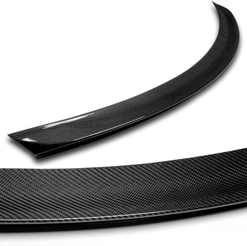 100% Real Carbon Fiber OE-Style Rear Trunk Spoiler Wing Compatible with 2012-2024 Tesla Model S, Rear Spoiler, Trunk Spoiler Lip, Automotive Exterior Replacement Part (Real Carbon Fiber) in Saudi Arabia