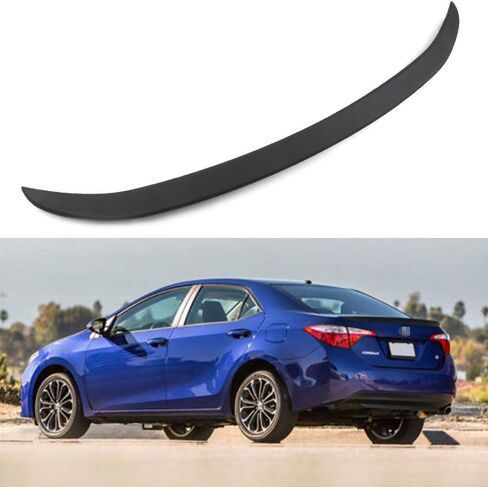 Rear Trunk Car Spoiler Wing ABS Matte Black for Toyota Corolla 2014-2019 in Saudi Arabia