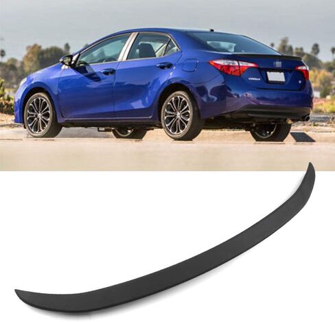 Rear Trunk Car Spoiler Wing ABS Matte Black for Toyota Corolla 2014-2019 in Saudi Arabia