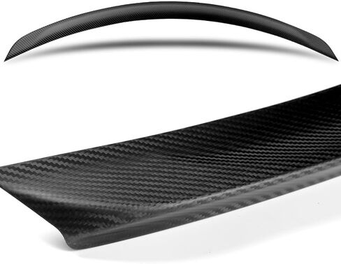 100% Real Carbon Fiber OE-Style Rear Trunk Spoiler Wing Compatible with 2012-2024 Tesla Model S, Rear Spoiler, Trunk Spoiler Lip, Automotive Exterior Replacement Part (Real Carbon Fiber) in Saudi Arabia