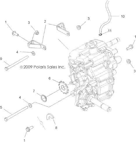 ضرس Polaris للطرق الوعرة، 13 سنًا، قطعة OEM الأصلية 3221041، الكمية 1 in Saudi Arabia