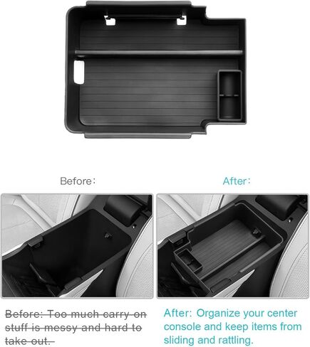 CDEFG 3Pcs for 2026 Toyota RAV4 Center Console Organizer for 2026 Toyota RAV4/ 2026 Toyota RAV4 Hybrid Accessories Middle Console Armrest Tray & Passenger Side Storage Box & Cup Holder in Kuwait