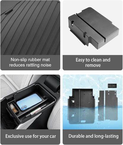 CDEFG 3Pcs for 2026 Toyota RAV4 Center Console Organizer for 2026 Toyota RAV4/ 2026 Toyota RAV4 Hybrid Accessories Middle Console Armrest Tray & Passenger Side Storage Box & Cup Holder in Kuwait