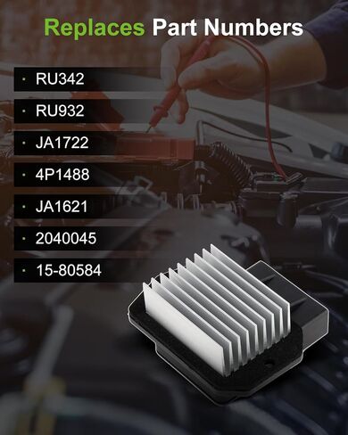 مقاوم محرك منفاخ الهواء HVAC من SCITOO لـ 1997-1998 لـ Dodge B1500، لـ B2500، B3500، 1998-2003 لـ Dodge Ram 1500 Van، لـ Ram 2500 Van، 1997-2003 لـ Ram 3500 فان، RU103،4885346AA، 4885456AA، 4885456AB in Saudi Arabia