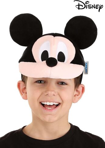 Elope Disney Mickey Mouse Face Headband - Velour Headband with Sculpted Ears and Nose, Officially Licensed in Saudi Arabia