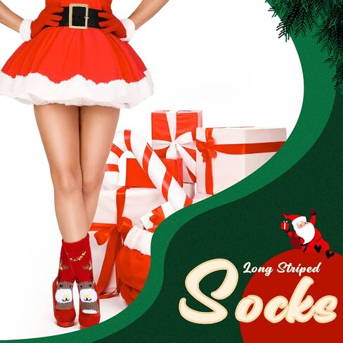 Liitrsh 36 Pairs Christmas Fuzzy Socks for Women Christmas Coral Velvet Soft Winter Fluffy Socks(Classic Style) in Saudi Arabia