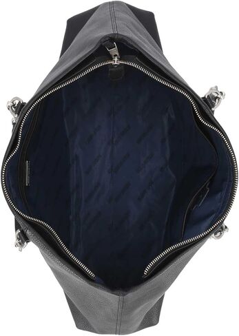 Harley-Davidson Women's Bar & Shield Leather Chain Satchel Purse - Black in Saudi Arabia