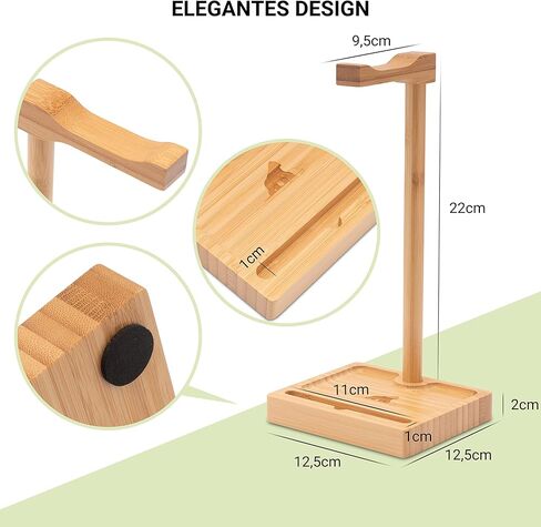 حامل سماعات الرأس من الخيزران - حامل سماعات الرأس - حامل سماعات الرأس - حامل سماعات الرأس للمكتب - حامل سماعات الرأس - حامل سماعات الألعاب - حامل سماعات الرأس in Kuwait