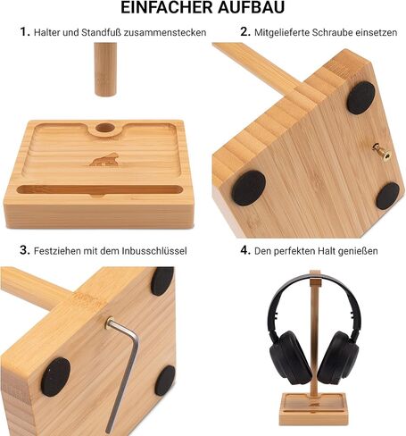 حامل سماعات الرأس من الخيزران - حامل سماعات الرأس - حامل سماعات الرأس - حامل سماعات الرأس للمكتب - حامل سماعات الرأس - حامل سماعات الألعاب - حامل سماعات الرأس in Kuwait