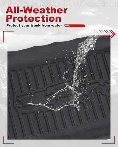 Rear Trunk Cargo Mat Liners fit for Corvette C8 2020 2021 2022 2023 2024 2025 Black, All Weather Rear Storage Compartment Cargo Mat Liner Trim Cover in Kuwait