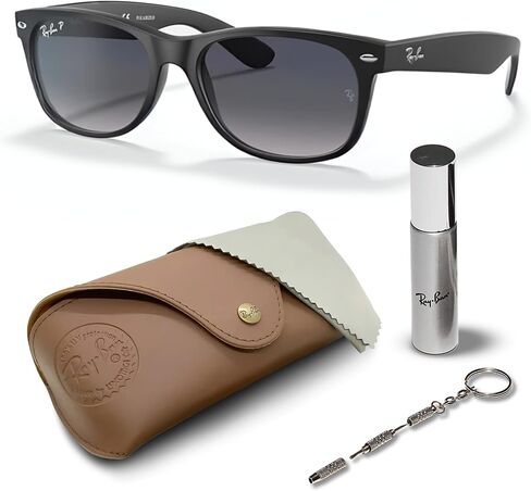 نظارات شمسية Ray-Ban RB2132 NEW WAYFARER CLASSIC مربعة الشكل للرجال والنساء مع مجموعة نظارات RAYBAN الرسمية in Saudi Arabia