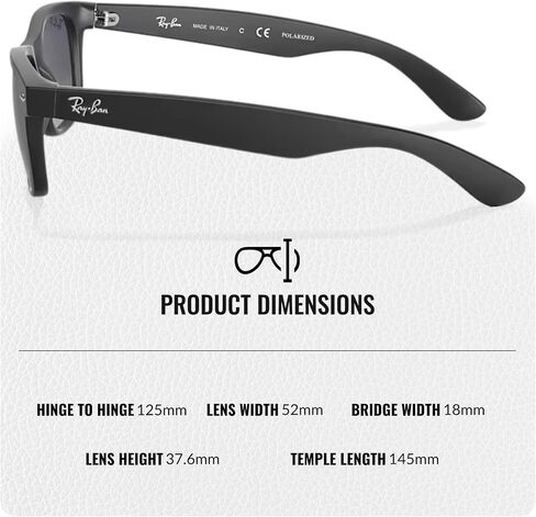 نظارات شمسية Ray-Ban RB2132 NEW WAYFARER CLASSIC مربعة الشكل للرجال والنساء مع مجموعة نظارات RAYBAN الرسمية in Saudi Arabia