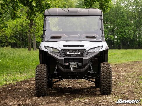 SuperATV Scratch Resistant Polycarbonate Vented Full Windshield Compatible With Kawasaki Ridge 2024+ | Clear | Made of 1/4" polycarbonate | 250x stronger than glass | 25x stronger than acrylic in Saudi Arabia