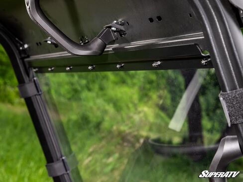 SuperATV Scratch Resistant Polycarbonate Vented Full Windshield Compatible With Kawasaki Ridge 2024+ | Clear | Made of 1/4" polycarbonate | 250x stronger than glass | 25x stronger than acrylic in Saudi Arabia