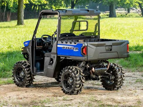 SuperATV Sliding Window Rear Windshield for 2015+ Polaris Ranger Midsize 500 / 570 / ETX / EV | USA Made | 1/4" Polycarbonate | Eliminates Suction from Front Windshield in Saudi Arabia