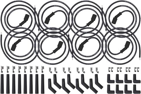 Michigan Motorsports 8mm Spark Plug Wires for LS Coil Relocation | Universal Cut-to-Length Ignition Wires | Fits LS1 LS2 LS3 LT LQ9 4.8L 5.3L 5.7L 6.0L 6.2L Engines in Saudi Arabia