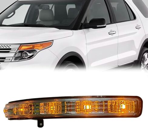 Front Side Mirror Explorer Turn Signal Light Lamp Blinker Lamp for 2011-2019 Ford Explorer Door Wing Mirror Turn Light BB5Z-13B374-A/3B375-A (Right (Passenger) Side) in Saudi Arabia