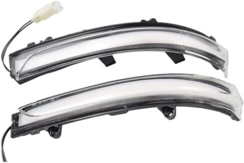 AJHLJ® 2Pcs LED Dynamic Turn Signal Light Side Mirror Blinker Sequential Lamp Assembly for Volkswagen Jetta Mk6 SE 2011-2018 Gol Geracao 6/7/8 (Black) in Kuwait