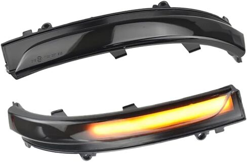 AJHLJ® 2Pcs LED Dynamic Turn Signal Light Side Mirror Blinker Sequential Lamp Assembly for Volkswagen Jetta Mk6 SE 2011-2018 Gol Geracao 6/7/8 (Black) in Kuwait