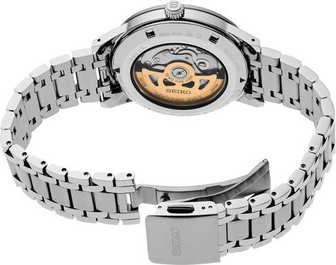 Seiko Watch for Men - Presage Collection - with Date Calendar, 50M Water Resistance, Screw See-Through Caseback, 39.5mm Case Diameter in Saudi Arabia