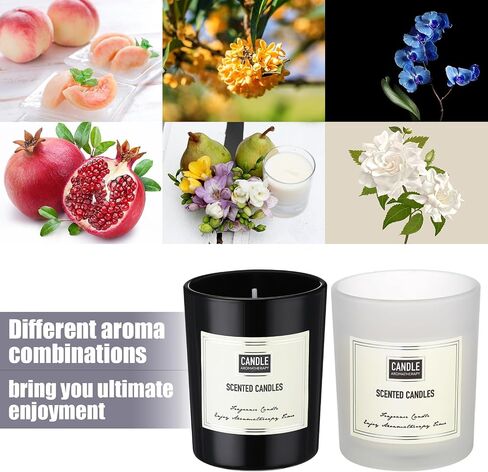 6 Pcs Mother's Day Scented Candle Soy Wax Candles Aromatherapy Candles for Women 6 Scents Long Lasting Soy Candle Gift Set in Glass Jar for Men Birthday Coworker Employee Anniversary in Saudi Arabia