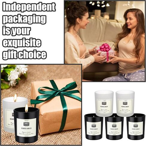 6 Pcs Mother's Day Scented Candle Soy Wax Candles Aromatherapy Candles for Women 6 Scents Long Lasting Soy Candle Gift Set in Glass Jar for Men Birthday Coworker Employee Anniversary in Saudi Arabia