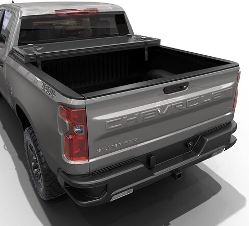 Tutel Hard Shell Folding Truck Bed Tonneau Cover|Fits 2019-2026 Chevy Silverado/GMC Sierra 5'8" Bed (69.6") - TULH029 in Saudi Arabia