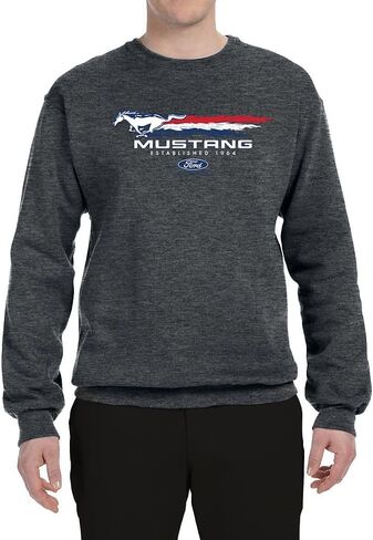 سويت شيرت Wild Bobby Ford Mustang USA Pony Logo Est 1964 Classic Racing Logo للسيارات والشاحنات in Saudi Arabia