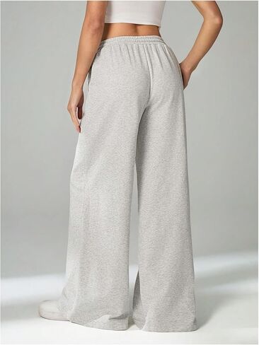 Women's Baggy Sweatpants Drawstring Wide Leg Sweatpants Sports Track Sweat Pants Trousers Joggers in Saudi Arabia