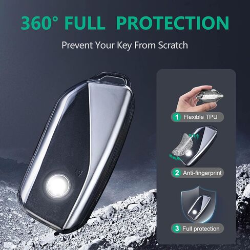 for BMW Key Fob Cover TPU 4 Buttons Car Key Fob Case Fit for BMW I7 M Sport 2023 X7 i7 xi X1 IX M5 7 Series 735Li 740 Car Remote Key Case Shell Protector(Black) in Kuwait