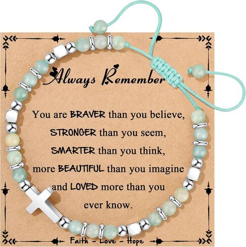 Gifts for Teen Trendy Stuff Natural Stone Bracelets Teen Birthday Gifts Cute Teenager Jewelry for Back to Scool East Christmas Gifts in Saudi Arabia