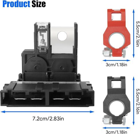 فتيل البطارية ومشبك طرفية البطارية الإيجابية 24340-7F000 متوافق مع Nissan 350Z 2003-2009 NV200 2013-2022 لـ Infiniti FX35 FX45 2003-2008 G35 2003-2007 استبدل 24380-79913 in Saudi Arabia