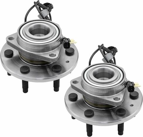 4x4/4WD Front Wheel Bearing Hubs Assembly Compatible with Chevy Silverado 1500/ Suburban/Tahoe, GMC Sierra 1500/ Yukon XL, Cadillac Escalade/ESV/XTS, 6 Lugs w/ABS, Pair Hubs, Replaces 515160 in Saudi Arabia