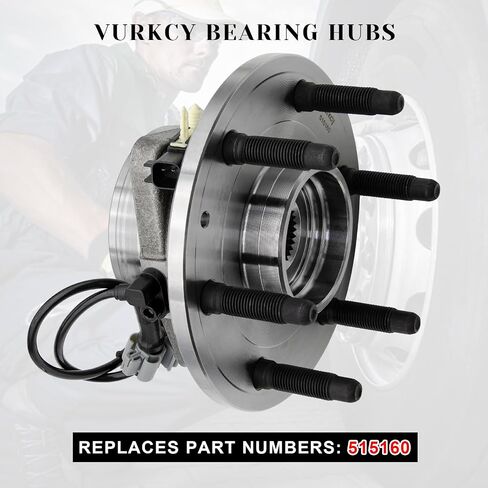 4x4/4WD Front Wheel Bearing Hubs Assembly Compatible with Chevy Silverado 1500/ Suburban/Tahoe, GMC Sierra 1500/ Yukon XL, Cadillac Escalade/ESV/XTS, 6 Lugs w/ABS, Pair Hubs, Replaces 515160 in Saudi Arabia