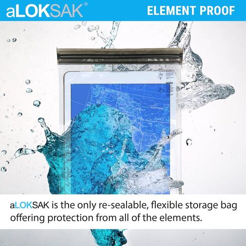 LOKSAK - aLOKSAK Waterproof Cellphone Dry Bags - Airtight Underwater Phone Pouch - Touch Screen Compatible - Diving Certified (2 Pack - 4.875 in x 8 in) Clear in Saudi Arabia