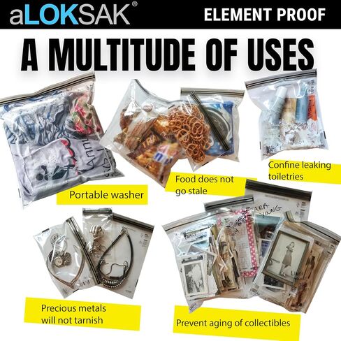 LOKSAK - aLOKSAK Waterproof Cellphone Dry Bags - Airtight Underwater Phone Pouch - Touch Screen Compatible - Diving Certified (2 Pack - 4.875 in x 8 in) Clear in Saudi Arabia