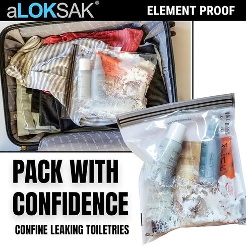 LOKSAK - aLOKSAK Waterproof Cellphone Dry Bags - Airtight Underwater Phone Pouch - Touch Screen Compatible - Diving Certified (2 Pack - 4.875 in x 8 in) Clear in Saudi Arabia