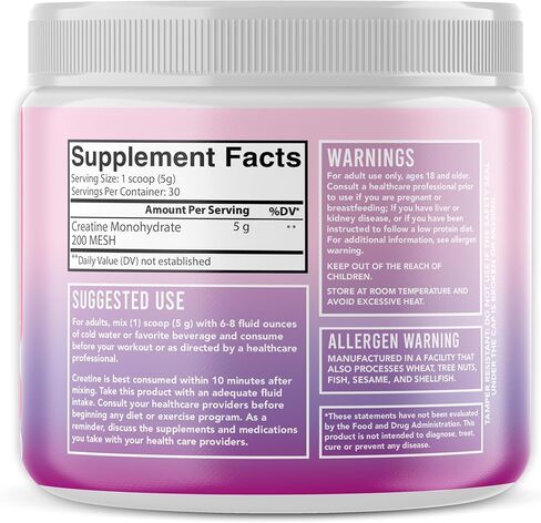 100% Creatine for Women, Premium Creatine Monohydrate Powder 200 Mesh Micronized Creatina, Glute Builder Supplement, 60 Servings in Kuwait