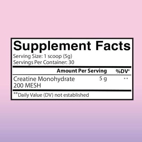 100% Creatine for Women, Premium Creatine Monohydrate Powder 200 Mesh Micronized Creatina, Glute Builder Supplement, 60 Servings in Kuwait