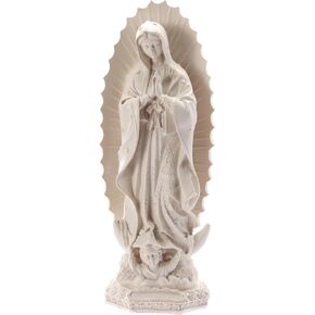تمثال سيدة غوادالوبي الديني، تمثال مريم العذراء مقاس 11.6 بوصة، منحوتة من الراتنج، فن ديني ملهم لديكور المنزل/هدية كاثوليكية، تمثال الأم ماري in Kuwait