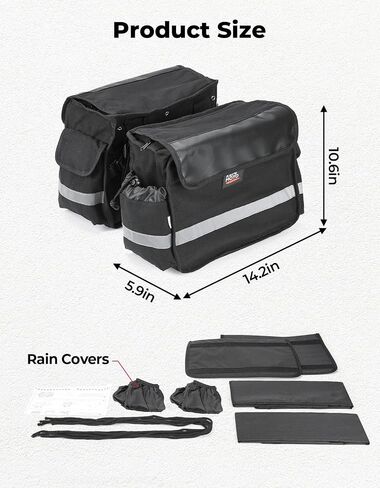 أكياس سرج الدراجات النارية من KEMIMOTO سعة 28 لتر مع غطاء مطر عالمي متوافق مع Softail Sportster Cruiser Dyna Vulcan Rebel Scooter Oxford Motorcycle Panniers حقيبة الأمتعة in Saudi Arabia