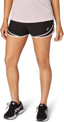 ملابس ASICS النسائية PR Lyte 2.5 بوصة، مقاس M، PERFORMANCE BLACK EMBOSS/PINK SALT in Saudi Arabia