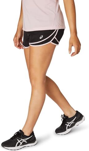 ملابس ASICS النسائية PR Lyte 2.5 بوصة، مقاس M، PERFORMANCE BLACK EMBOSS/PINK SALT in Saudi Arabia
