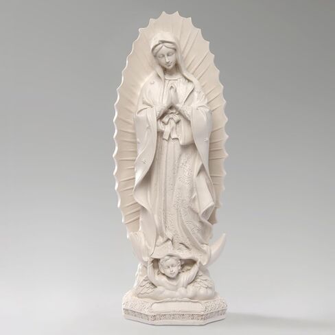 تمثال سيدة غوادالوبي الديني، تمثال مريم العذراء مقاس 11.6 بوصة، منحوتة من الراتنج، فن ديني ملهم لديكور المنزل/هدية كاثوليكية، تمثال الأم ماري in Kuwait