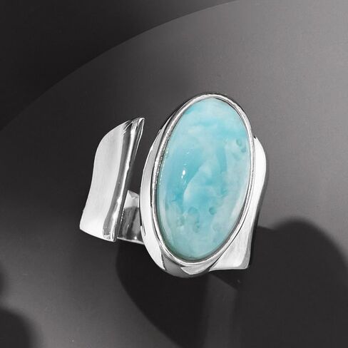 Ross-Simons Larimar Wrap Ring in Sterling Silver in Saudi Arabia