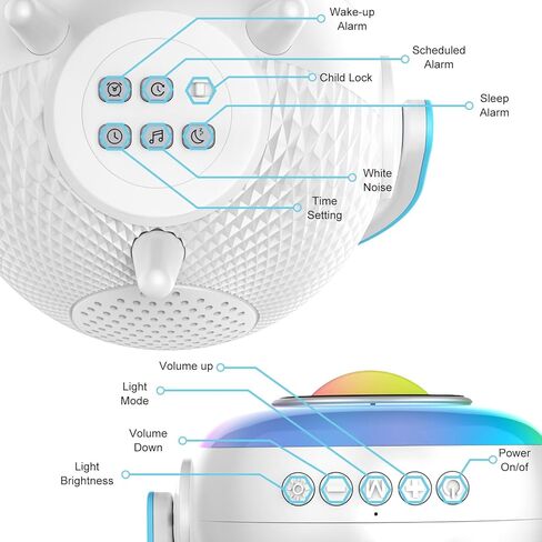 منبه مع ضوء RGB، ضوء ليلي، عرض وجه مبتسم لطيف، متوافق مع بلوتوث، جهاز صوت وموافق لإيقاظ ساعة منبه للأطفال الصغار والأطفال (متدرج) in Kuwait