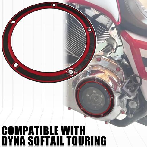 Derby Cover Gasket for Harley Touring Dyna Electra Glide Softail Fatboy FXD 1999-2016, 5 Holes Twin Cam Derby Cover Gasket Replacement Parts 25416-99X Compatible with Harley in Saudi Arabia