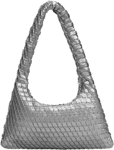 KWANI Textured Hobo Bag - PU Leather Shoulder Tote Handbag for Women, Magnetic Closure, Casual Work Travel Bag in Saudi Arabia
